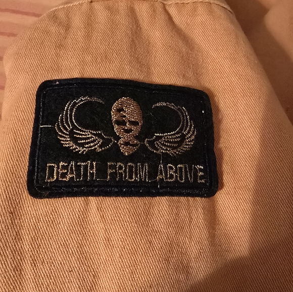 Yellow Fur Hooded Zipper Embellished Fleece Inside Military Coat - Picture 8 of 8